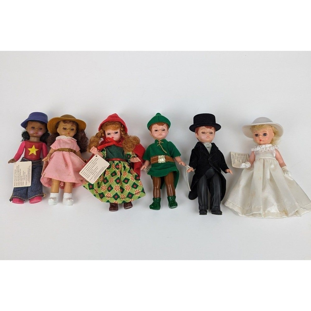 Vintage Madame Alexander Dolls Bride Groom Peter Pan Little Red Cathy Teddy Bear